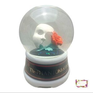 Vintage 1986 The Phantom Of The Opera Musical Snow Globe By Enesco